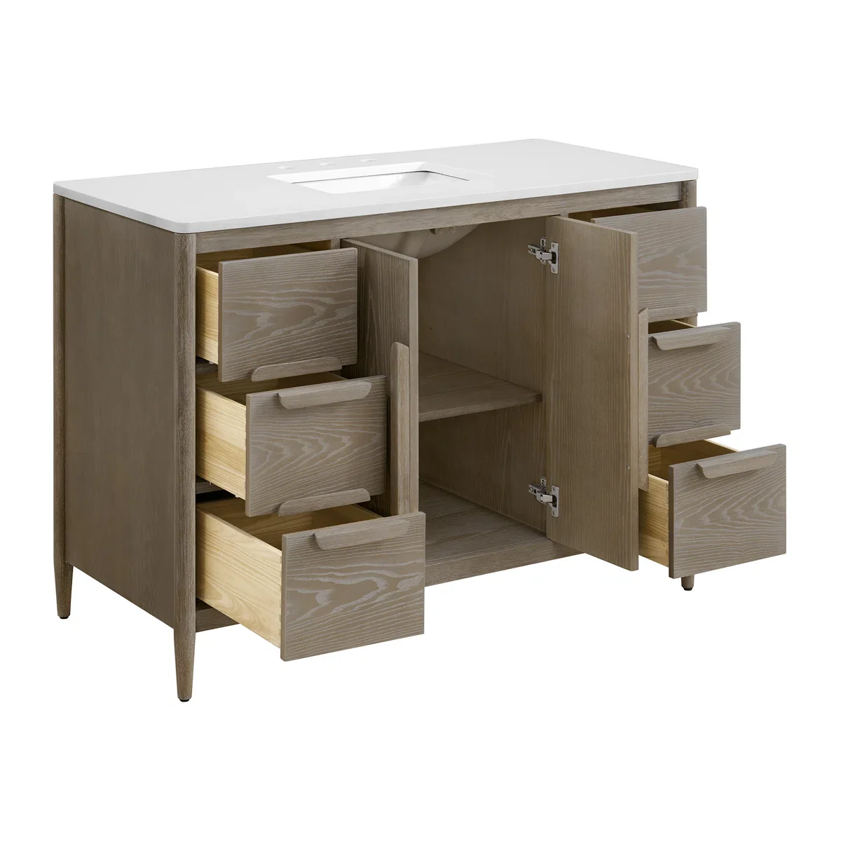 Weymouth 48" Single Bathroom Vanity | Quartz Countertop - Image 4