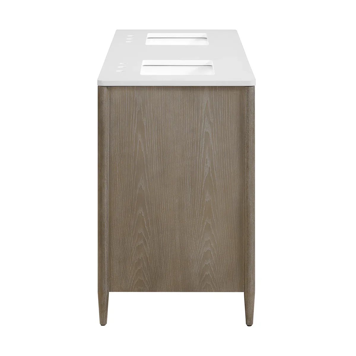 Weymouth 60" Width Double Bathroom Vanity | Quartz Countertop - Image 14