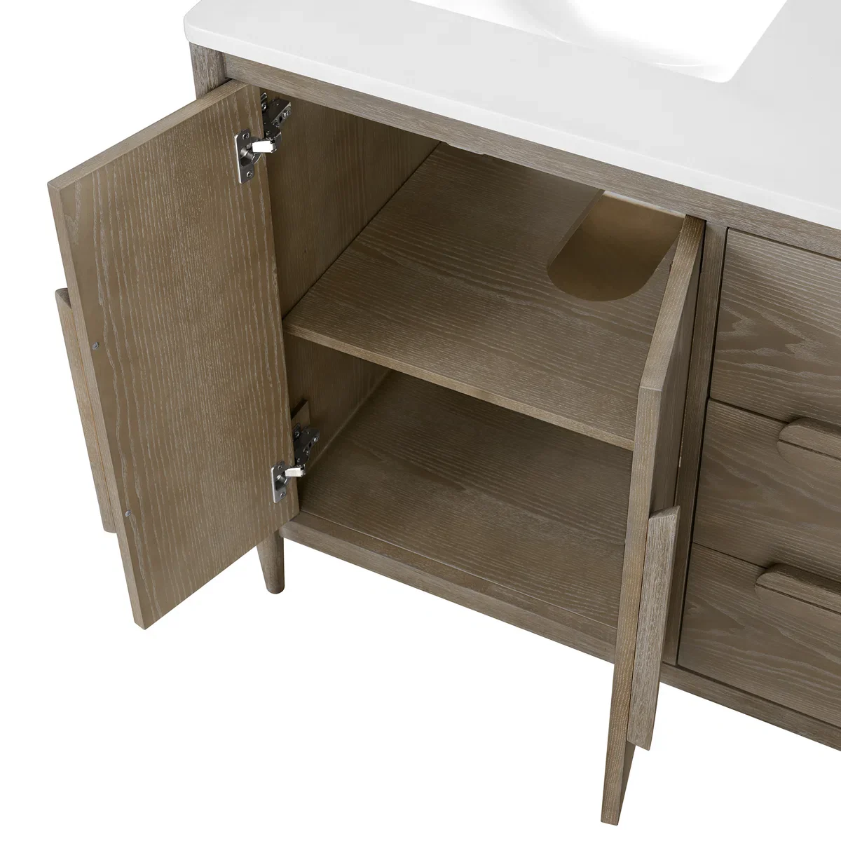 Weymouth 60" Width Double Bathroom Vanity | Quartz Countertop - Image 5
