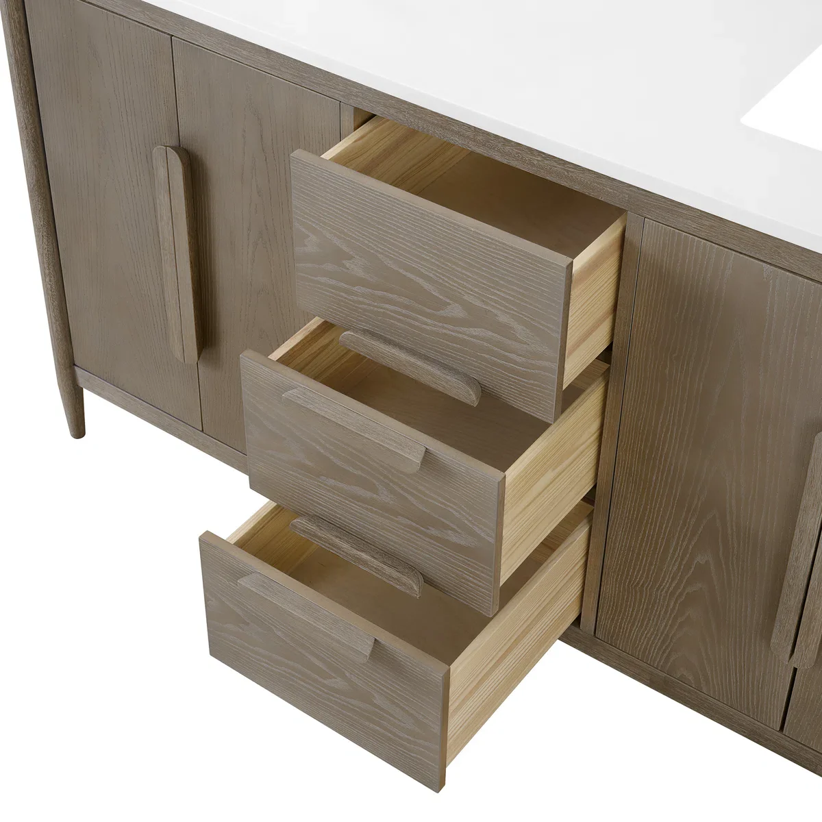 Weymouth 60" Width Double Bathroom Vanity | Quartz Countertop - Image 8