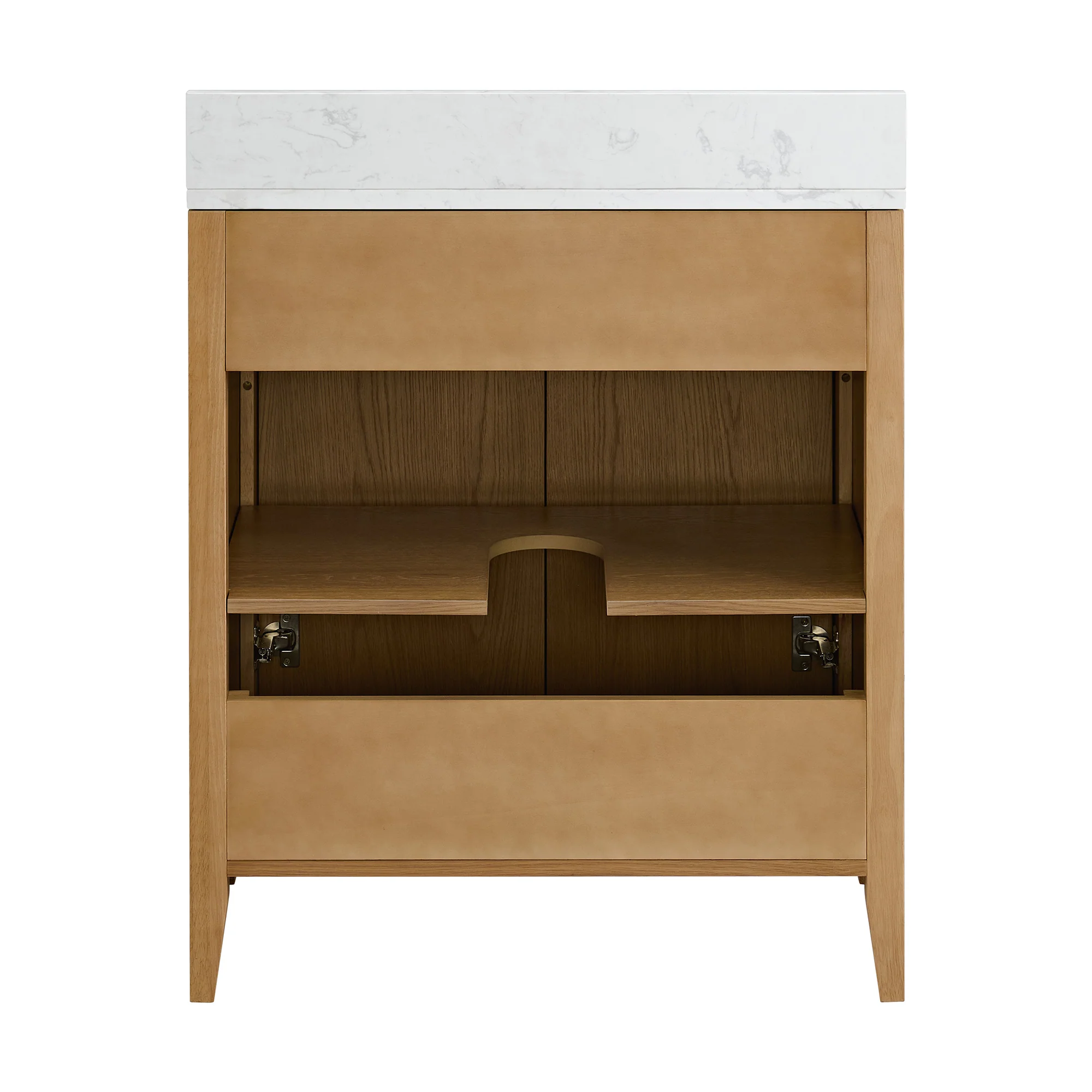 Whitney 24"W x 20"D Rattan RTA Single Bathroom Vanity | Cultured Marble Countertop - Image 10