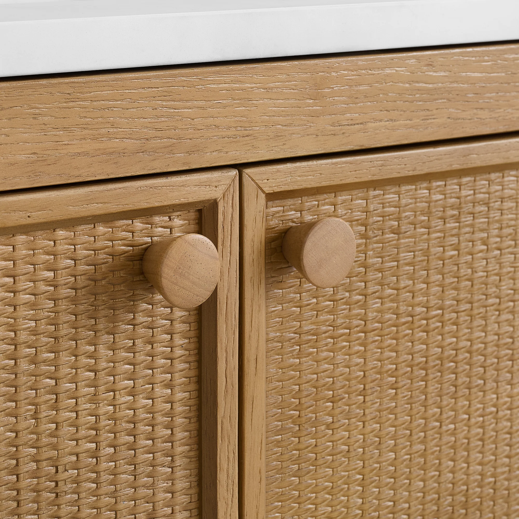 Whitney 30" x 20" Rattan RTA Single Bathroom Vanity | Cultured Marble Countertop - Image 7